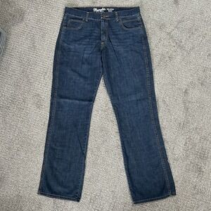 Wrangler Retro Relaxed Boot Jeans ~Men's 36x36~ Blue Denim Western NWOT